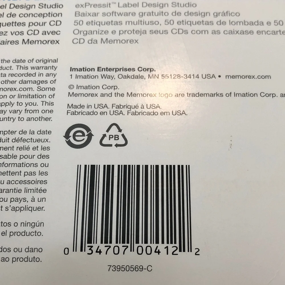 Memorex CD Label Refills - 50 Pack